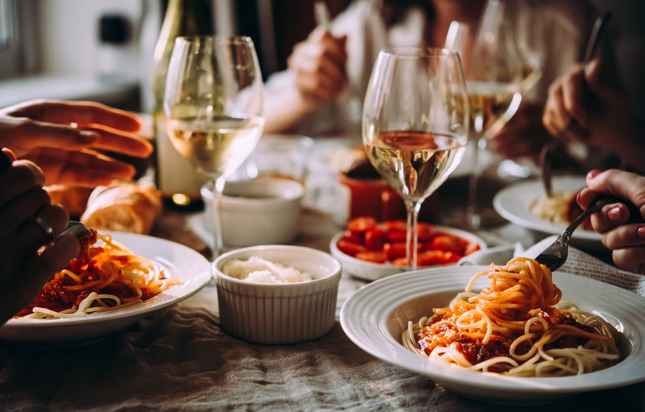 Pasta and Wine